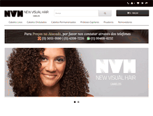 Tablet Screenshot of newvisualhair.com.br